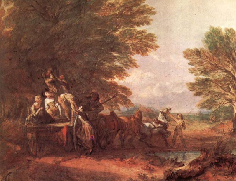 Thomas Gainsborough The Harvest wagon